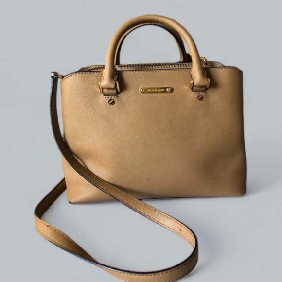 Michael Kors Savannah Satchel in Tan - Picture 6 of 6